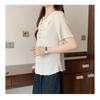 Plus Size Women's Summer Fashion Fashion Sweet Colorful Button Short-sleeved T-shirt Women
