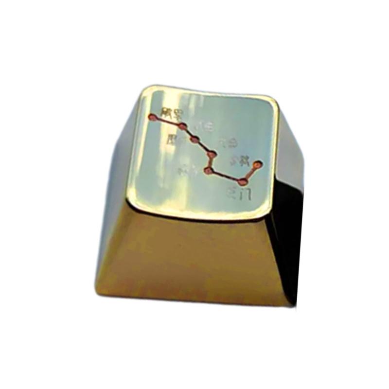

Metal Keycap The Big Dipper Constellation ESC Keycaps Replacement for Mechanical Keyboard Keycaps 1PC золотой