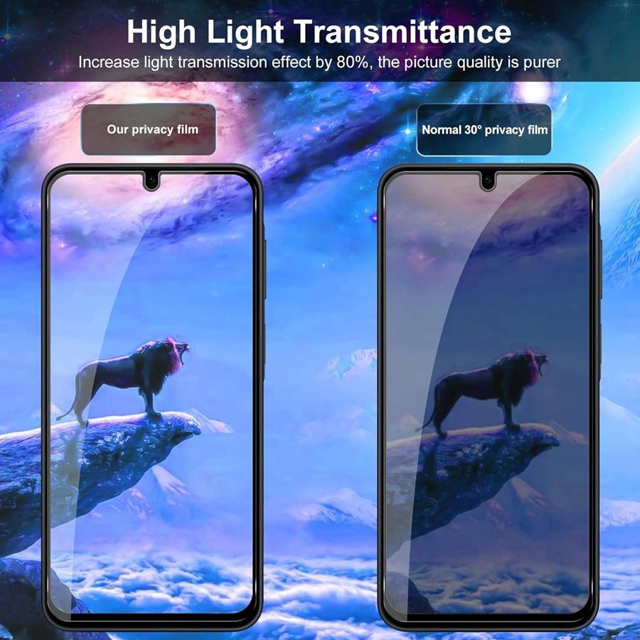 Datenschutz Panzerglas für Samsung Galaxy A17 5G/A17 /A26 5G 2+2 Stück Anti-Spionage Displayschutz + Kameraobjektiv-Schutzfolie 9H Anti-Peeping Glas