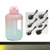 1.7L/2.7L Fitness Cup Drinking Bottle Large Capacity Portable PC Sports Water with Straw Good-looking Student Drink Kettle