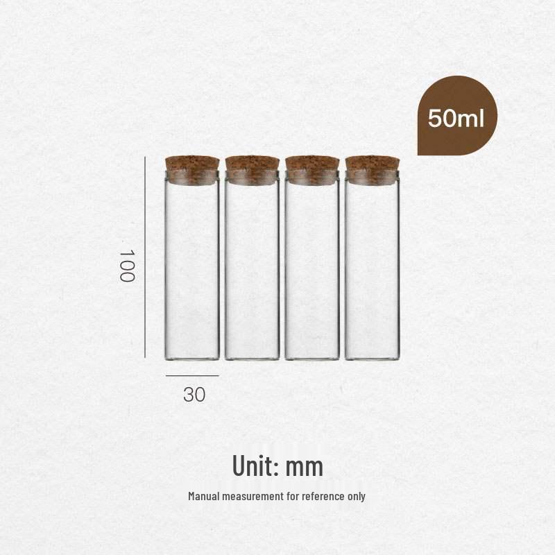 Tea & Coffee Solid Wood Display Rack with Glass Test Tube Containers
