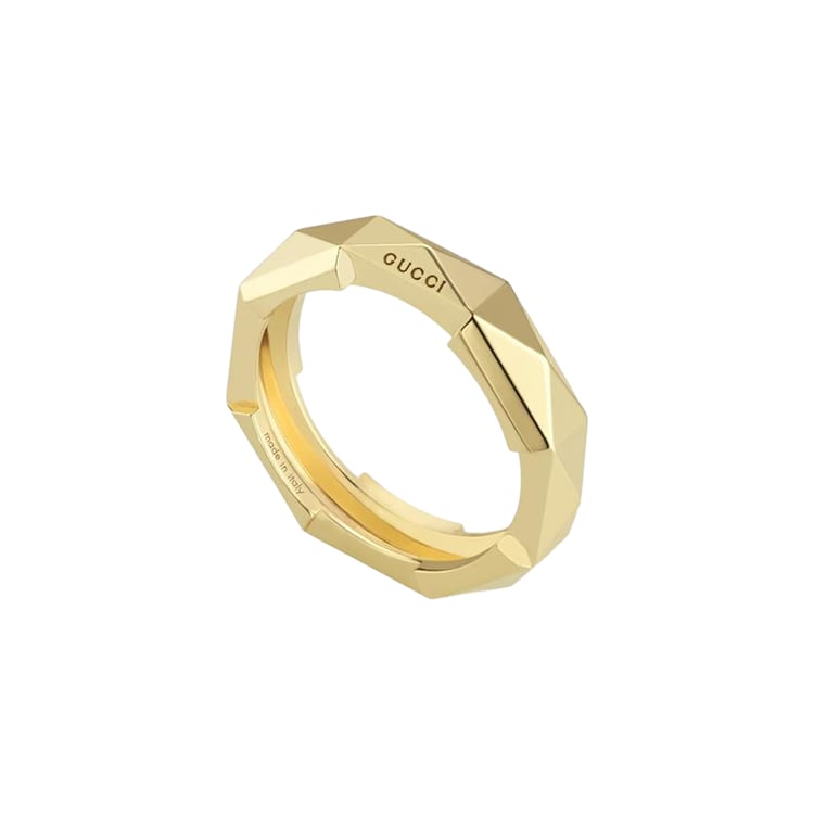 GUCCI Link To Love Series Rings Unisex Gold YBC662188001