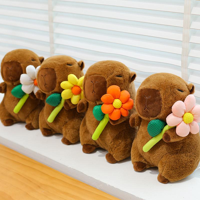 New Internet Celebrity 8-inch Capybara Doll Kapibara Plush Toy Girl Children's Birthday Gift Doll
