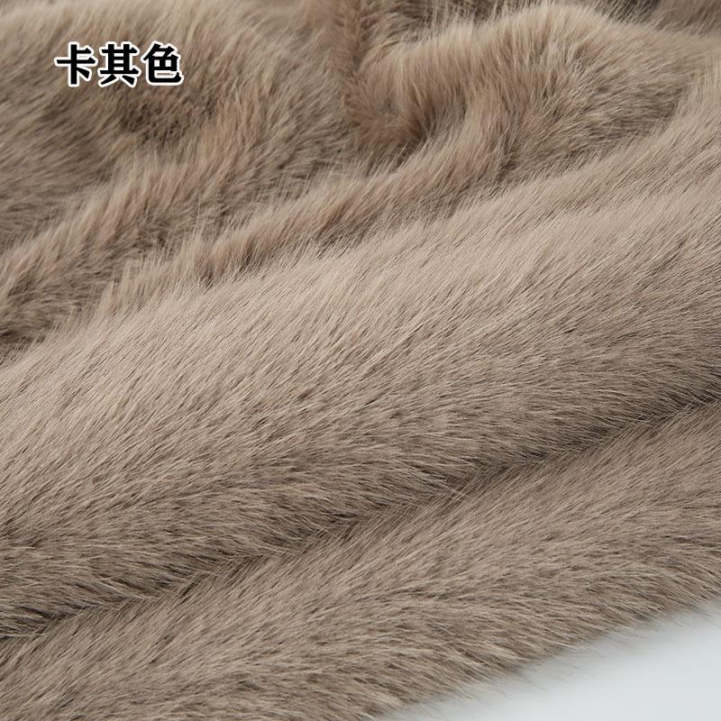 Dicker Kunstfuchs Pelz Kunstpelz Weich Warm für DIY Jacken Kleidung Schuhe Hüte Teppiche Sofabezüge Kissen Plüschstoffe