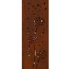 Solar LED Path Light 2 Pcs Rust Colored Weatherproof Steel