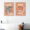 Tiger Wash Your Paws Crocodile Brush Your Teeth Bathroom Poster Fun Toilet Quote Canvas Printing Wall Art Funky Room Home Decor