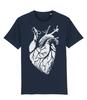 Big Heart Anatomical Heart Konton Zen Biro Art Unisexs Fit TShirt