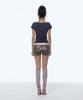 Gillaakaibeu Slogan Boat Neck T-Shirts_Navy