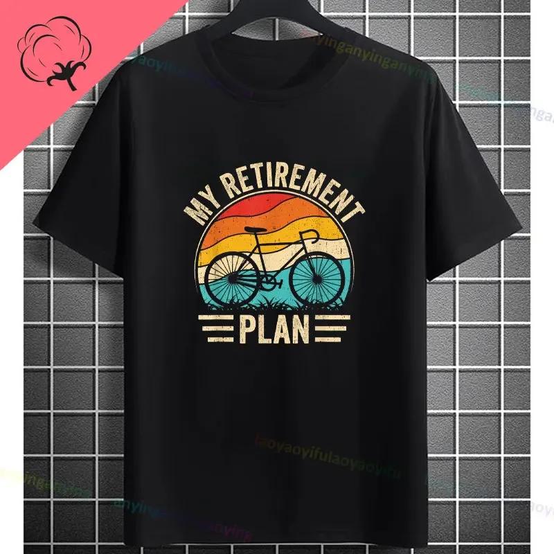 Never Underestimate An Old Guy On A Bicycle Funny Cycling Tshirt Slogan Graphic Design Tee Casual Shortsleev Cotton Tshirt