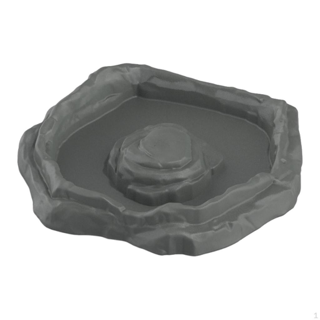 Reptilbadskål Pool Matning Matare Dekor Terrarium Skål för Sköldpaddor Husdjur