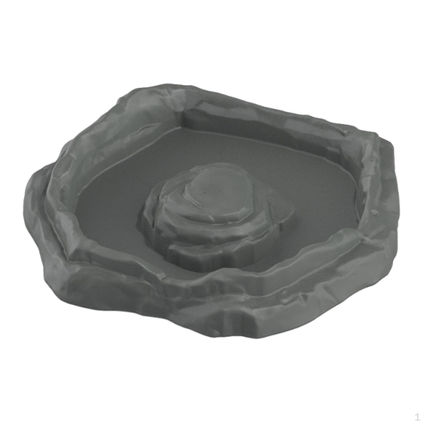 

Рептилия Купальная миска Бассейн Кормление Кормушка Декор Террариум Миска для Черепах Питомец gray M