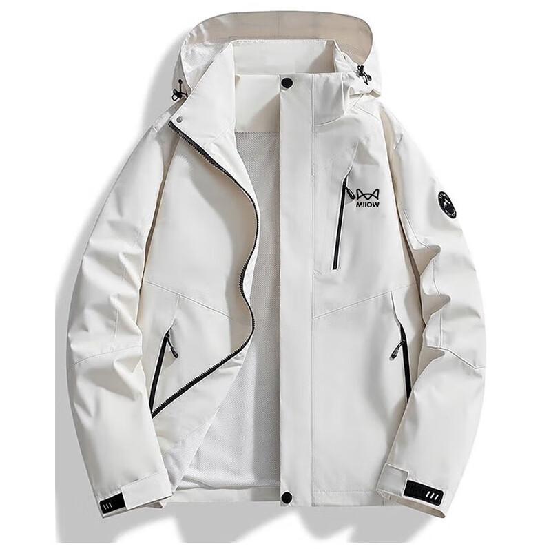 Mao Ren Men's Hooded Waterproof Windbreaker Jacket