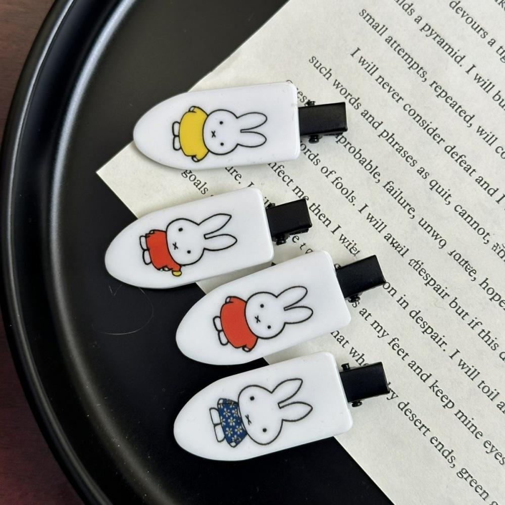 Cute Miffy Kawaii Hairpin Brown Bangs Clip Sweet Cartoon Head Accessories Student Girl Birthday Christmas Gifts