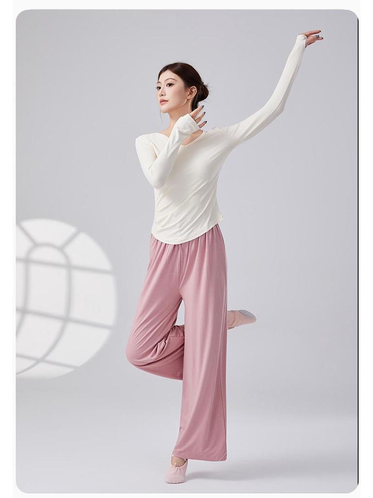 Women's Long Sleeve Modern Chinese Dance Costume Set