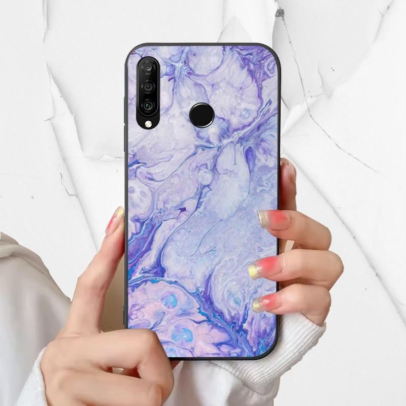 Phone Cover For Huawei P30 Lite Silicone Case MAR-LX1A Fashion Painted Shockproof Soft Fundas For Huawei Nova 4e Coque P30Lite