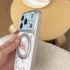 Cute Animal Cake Rotating Stand Phone Case for iPhone 15/16/17 Pro/Pro Max