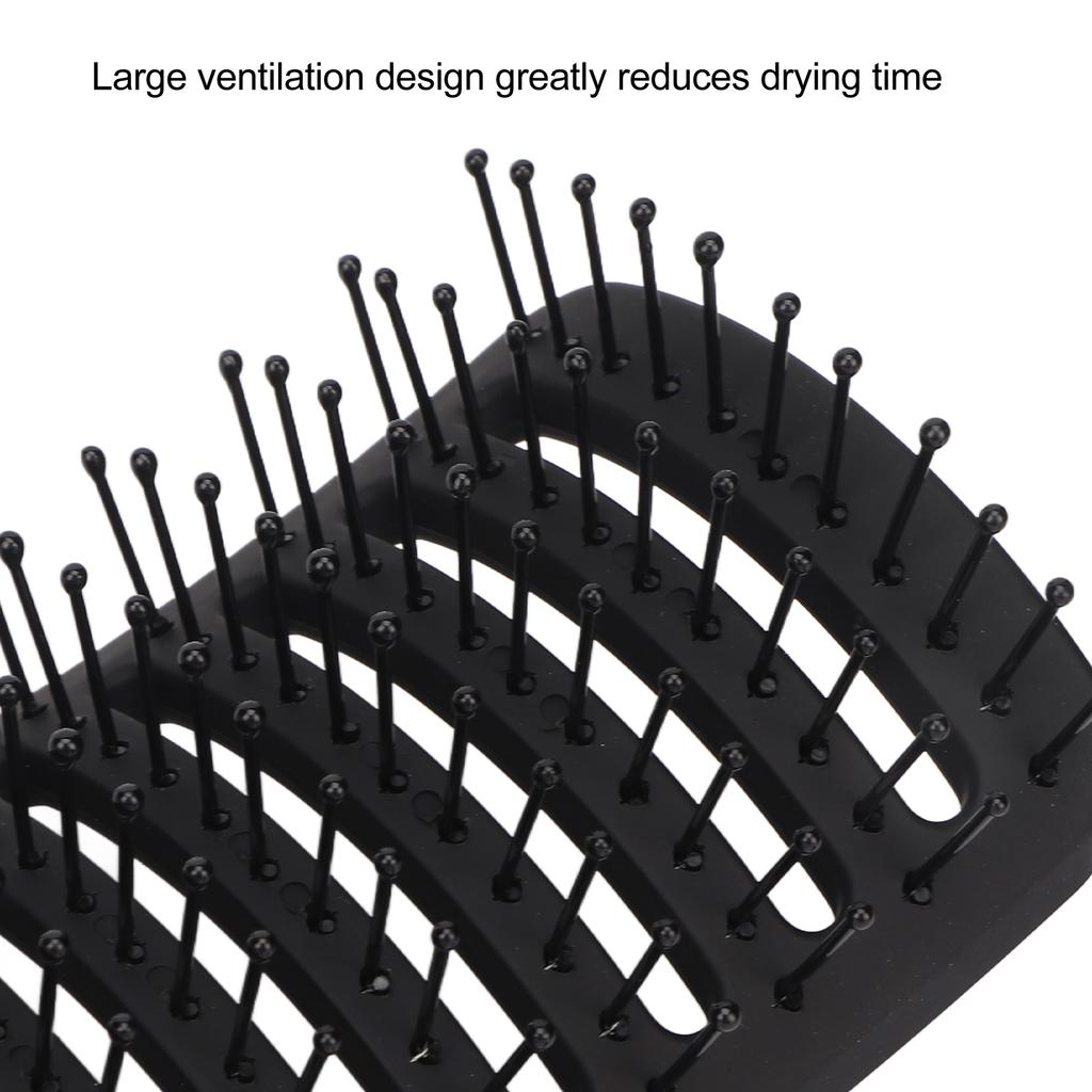 Spazzola Districante Curva Ventilata Manico Universale Cavo in ABS Spazzola Districante Ventilata per Salone