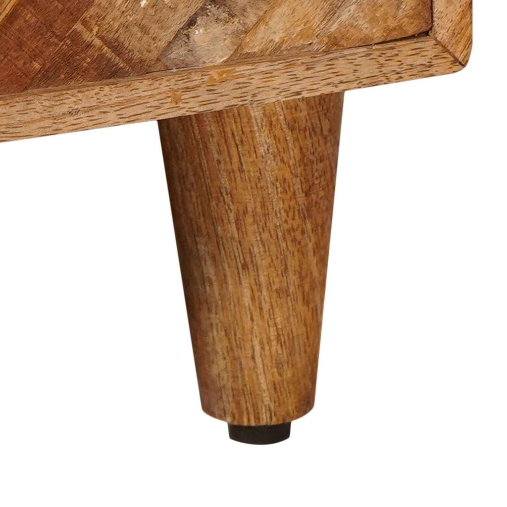 Coffee Table Brown 80 X 50 X 40 Cm Solid Mango Wood