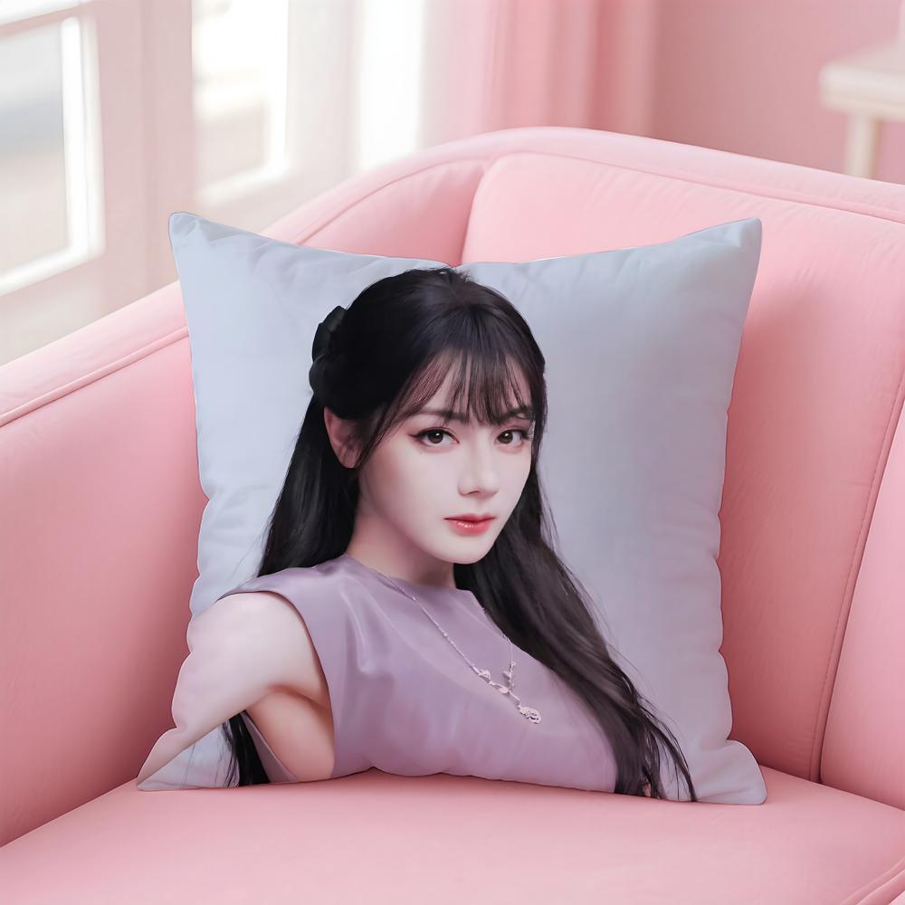 Popular fashion Elegant Chinese DDilraba Dilmurat Cushion Cover Pillow Case Soft Friendly Fabric Concealed Zipper