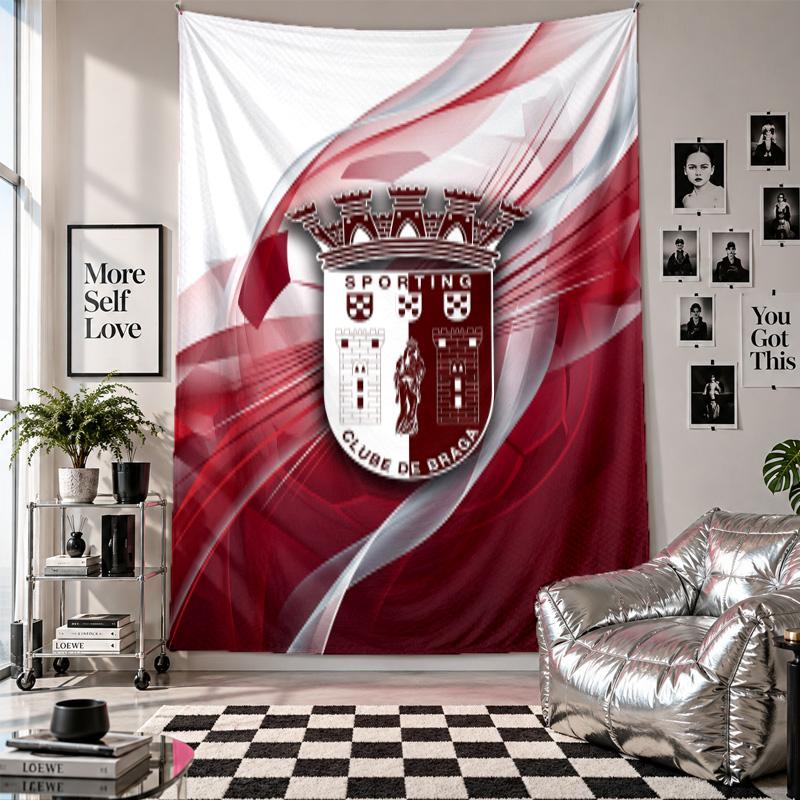 Braga FC Wall Tapestry Home Decor Wall Hanging Cloth for Bedroom Living Room Background
