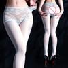 Women Lace Patchwork Pantyhose Panties 2 In 1 Stocking Tights Woman Oil Shiny High Waist Elastic Shaping Wear Pantyhsoe Fashion