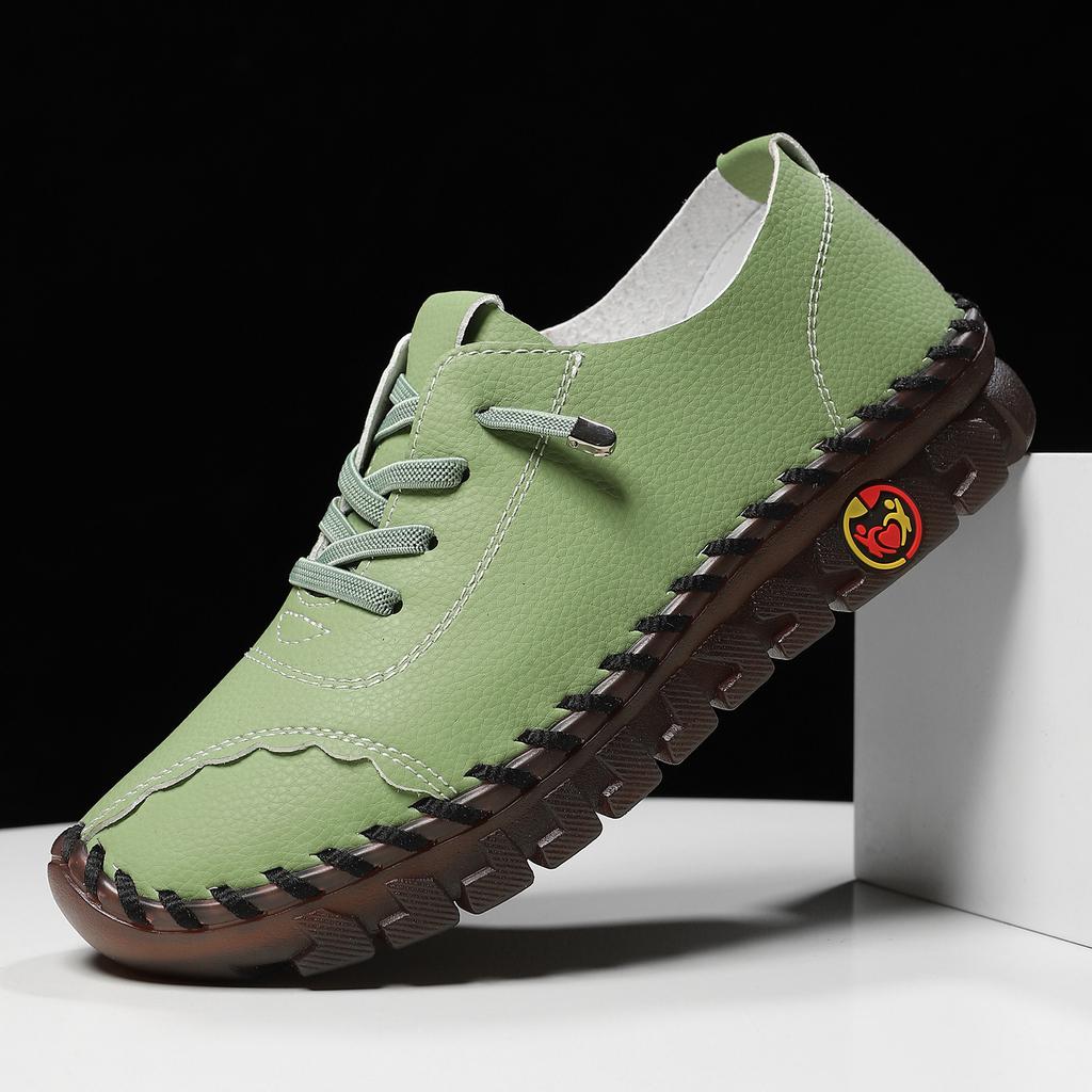 VEZFAA Women's Fashionable Casual Versatile Soft-soled Shoes Plus Size Women's Shoes Flat Casual Shoes women sneakers