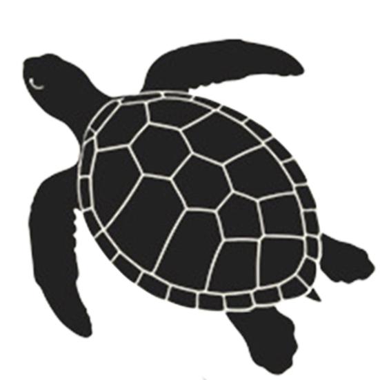 yangyizhi Car Sticker, Waterproof PVC Self-adhesive No Trace Auto Decal, Realistic Sea Turtle Pattern Sticker for Fuel Tank Caps Windows Luggage
