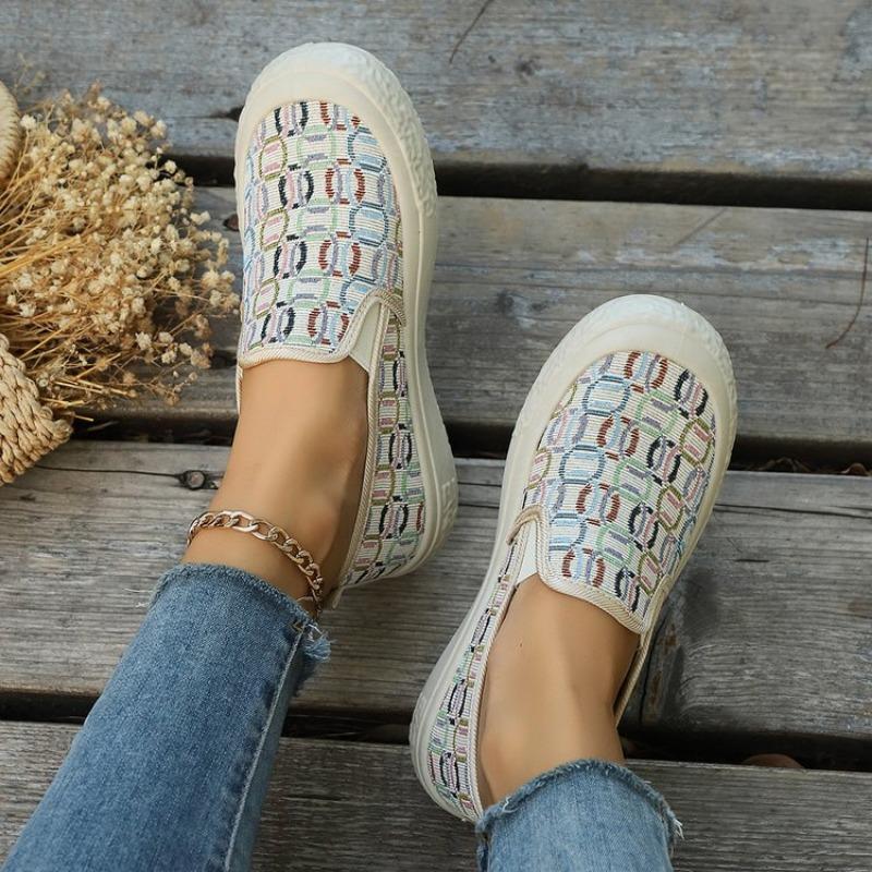 Fashion Casual Shoes Luxury Brand Designer Lazy Shoes Female Fishermen Casual Shoes Plaid Slippers Ladies Flat Soled Loafers