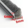 10M 5/6/7mm Elastischer gerader Haardichtungsstreifen Tür-/Fensterdichtungs-Schaumstoff Nut Nylonborstenbürsten-Dichtung Wetterleiste Staubdichter Streifen