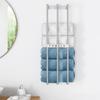 Bathroom Towel Storage Holder Space Metal Shower Room Towel Hanger Multifunctional Storage Organizer for Bathroom Accessories