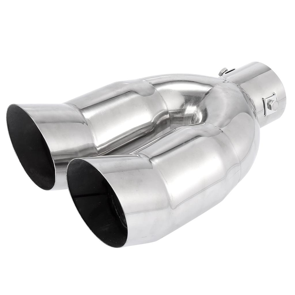 uxcell Řezačka výfuků pro dvojitý výfuk Vlastní exteriér Nerezová ocel Vhodná pro průměry potrubí Auta, Tlumiče, Díly, Díly, Koncovka, 38-53mm