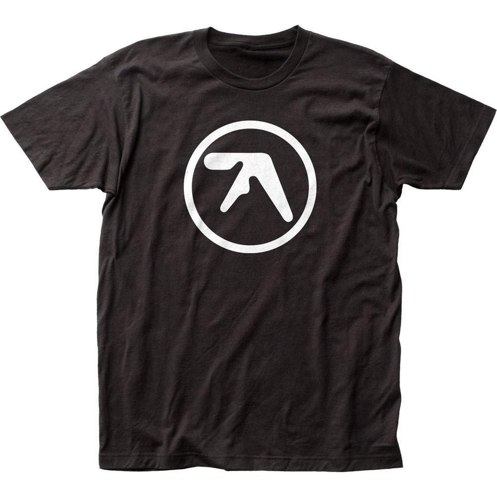 Мужская футболка Aphex Twin Логотип Музыка Классика Концерт Рок-группа Футболка Новая Черная XXL