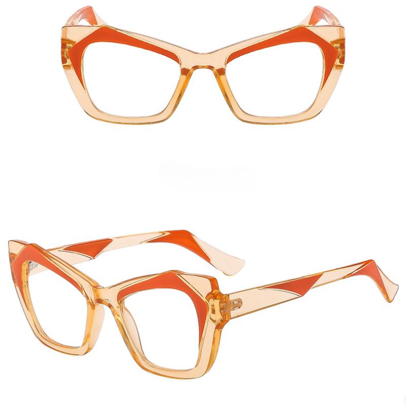 Brýle na čtení s velkým rámem Kočičí oči Módní trendové brýle Brýle na čtení proti modrému světlu Brýle na presbyopii