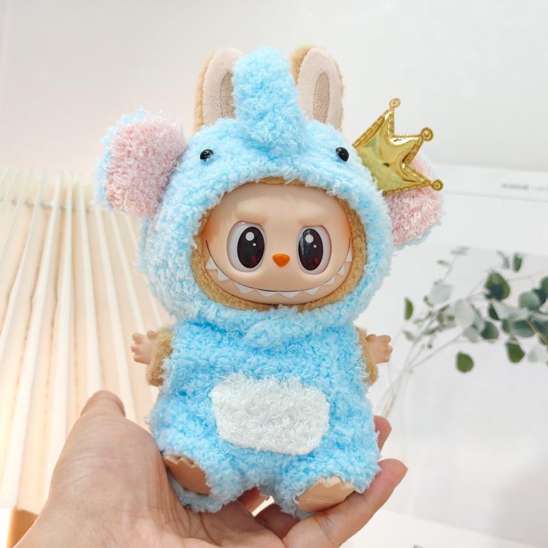 

Детская одежда 17 см виниловый сюрприз-бокс: Комбинезон с подвеской Лабубу первого и второго поколения Fits First and Second Generation Labubu Pendant