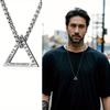 Geometric Triangle Ins Necklace Men's and Women's Pendants European and American Hip Hop Simple Accessories Women's Trendy Cool Men's Accessories