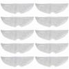ABJI-10Pcs Full Coverage Mopping Cloths For Xiaomi Roborock S5 S50 S51 S55 S6 S6 MAXV S5 MAX Vacuum Cleaner