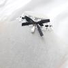 Bowknot Lace Collar Maid Choker Lace Alloy Material Perfect Gift for Cosplayer
