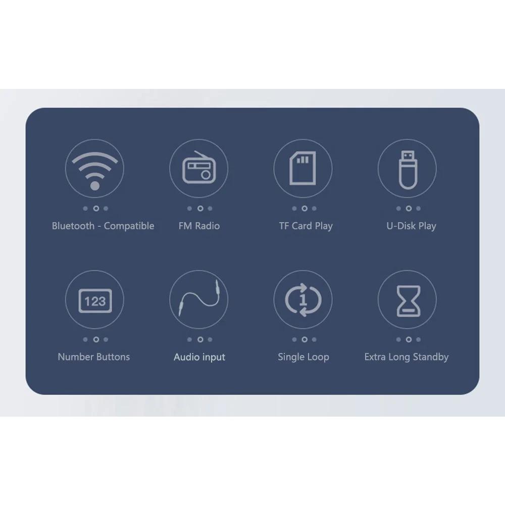 Tragbares Radio FM MP3 USB Bluetooth Wireless-Lautsprecher Unterstützt Solarladefunktion TF-Karte U-Disk-Musik-Player mit FM-Radioempfänger