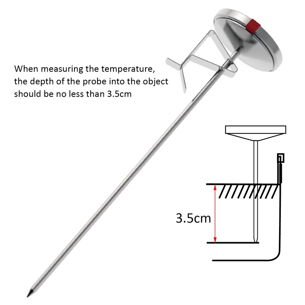 Waterproof Digital Quick-reader, Barbecue, Meat, Backlight for Kitchen, Candy Oven, Grill, Deep Steam Cooking