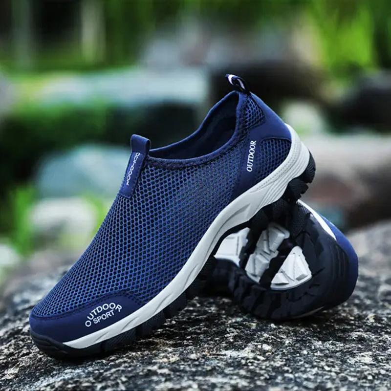 Men Hiking Shoes Outdoor Sneakers for Man Flat Sport Casual Shoes Non-slip Cilmbing Trainers