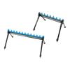 Fishing Rod Holder Stand 2 Section Telescopic Practical Ground Display Rack 8 Holes