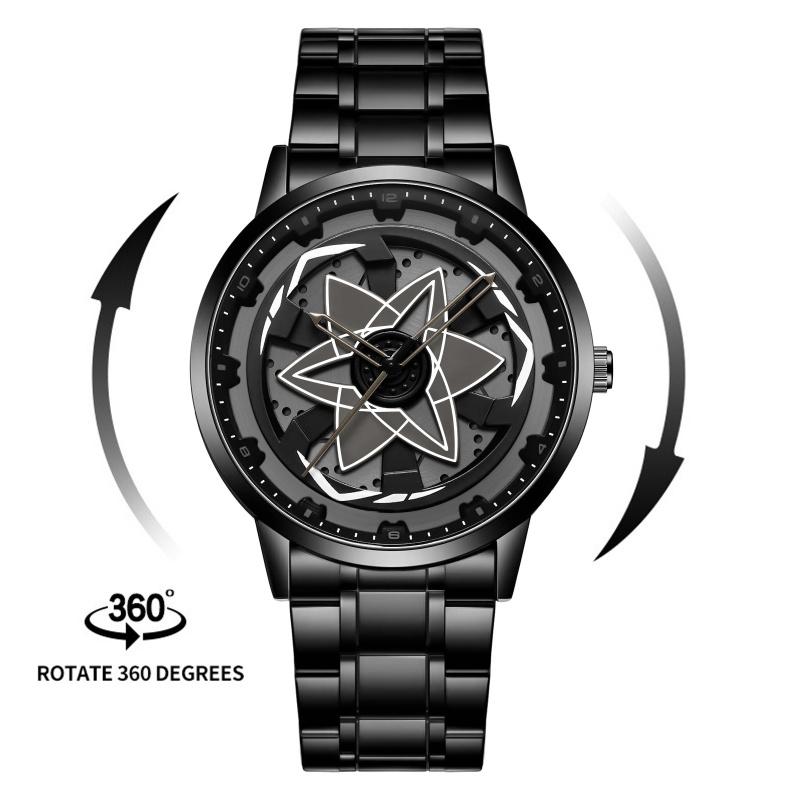 New High-value Men's Watch, Men's Watch with Three-dimensional Hollow Design, Waterproof Quartz Watch