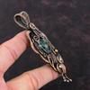 Seraphinite Pendant Copper Wire Wrapped Pendant Handmade Pendant Copper Gemstone Jewelry Unique Style Pendant Gift For Him Wire Wrap Jewelry