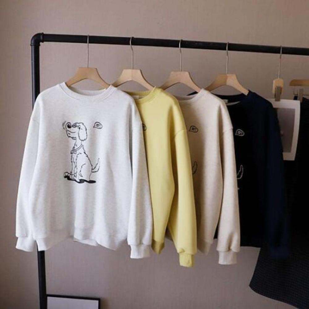 Navava Dog Printing Long Sleeve Sweatshirt Nt2114