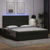 VidaXL Ottoman Bed Frame with Mattress Black 160x200 Cm Faux Leather 3313860