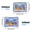 1Pc Blue Dolphin Inflatable Pvc Playing Mat Baby Play Water Mat Toddler Pad Kids Early Education Activity Toys Mat Cushion Gift