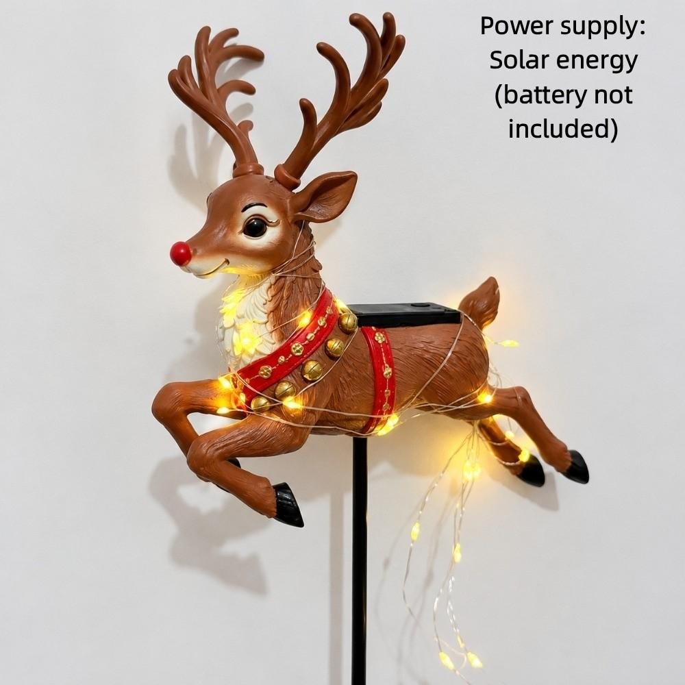 Waterproof Reindeer Pathway Light Swirling Effect Landscape Lighting Christmas Reindeer Light Lawn