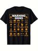 Unisexs Retro Style Warning Sign Tshirt Exquisite Gift For Car Mechanics Regular Fit 100 Cotton