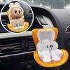 Pro LABUBU Výstup vzduchu Bezpečnostní sedačka Do auta Montovaná Makronka Panenka Aromaterapeutický klip Kreslená hračka Panenka Auto Roztomilá ozdoba