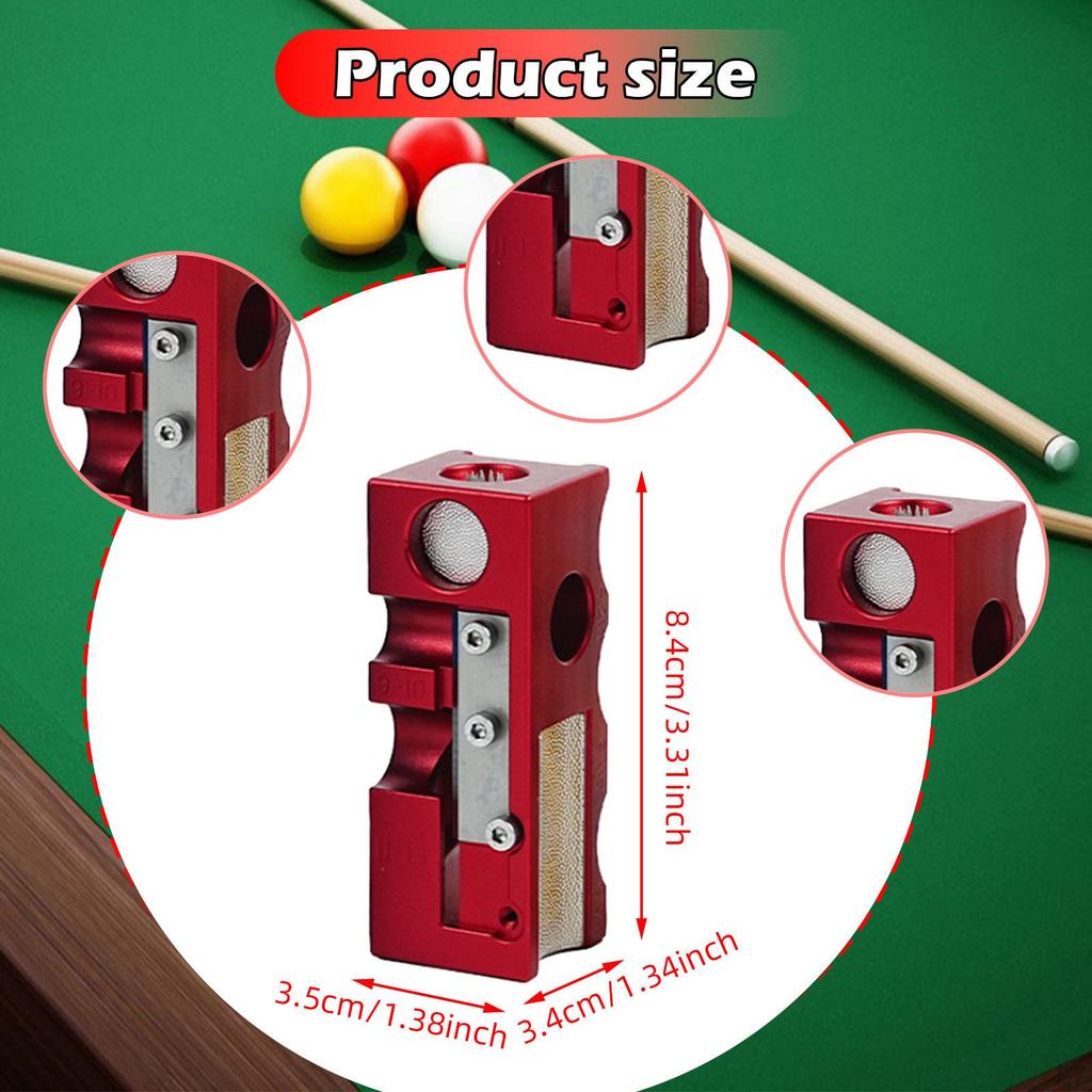 12 In 1 Pool Cue Tip Shaper Billiard Shaping Tool Polish Grinding Stick Accessory for Games